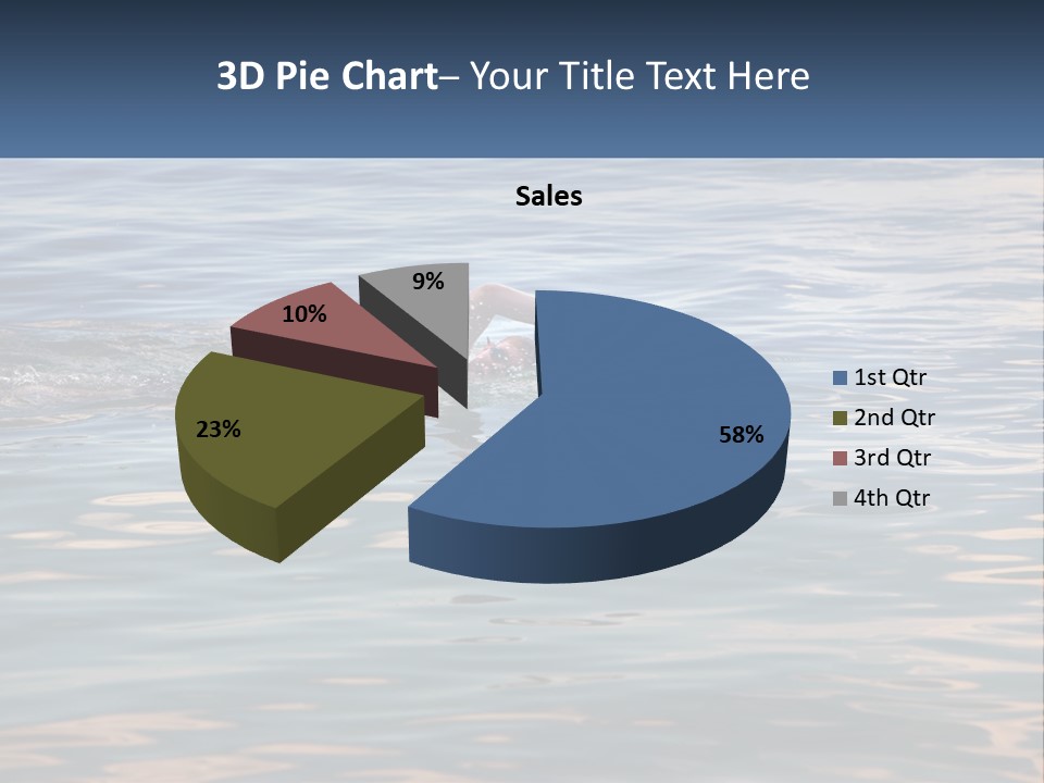 A Person Swimming In A Body Of Water PowerPoint Template