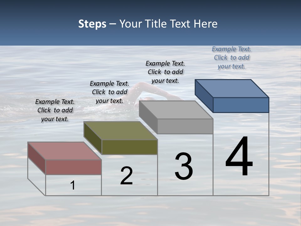 A Person Swimming In A Body Of Water PowerPoint Template