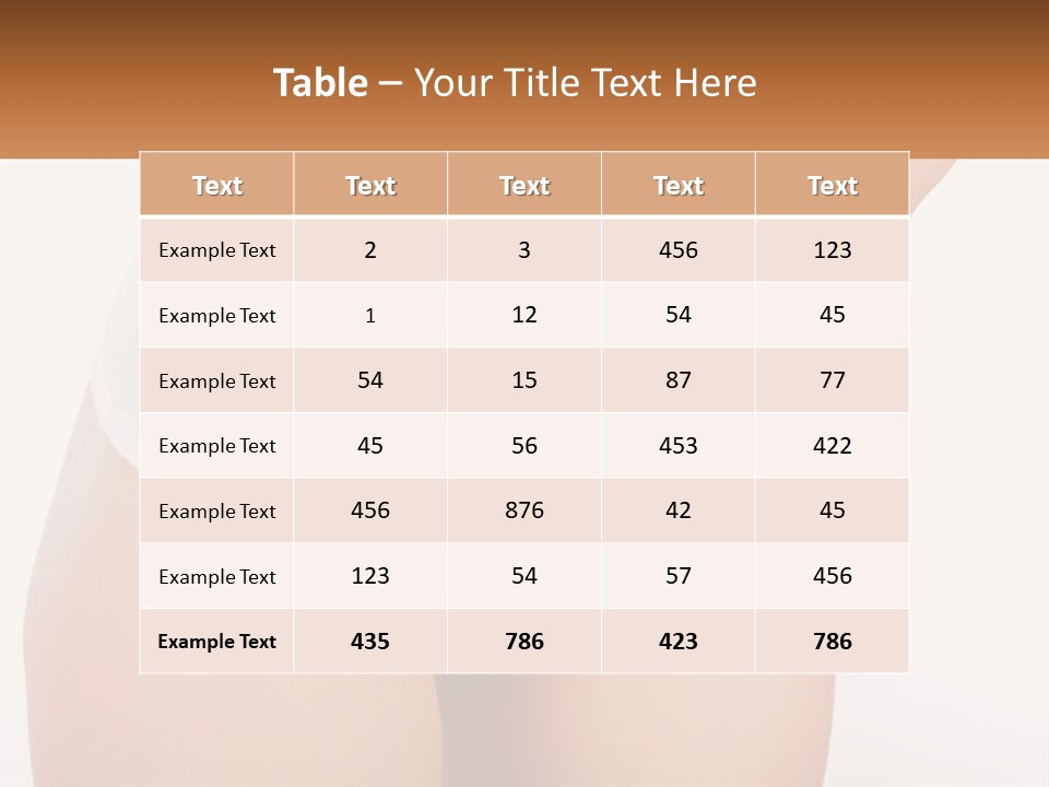 A Woman's Stomach With Her Hands On Her Stomach PowerPoint Template