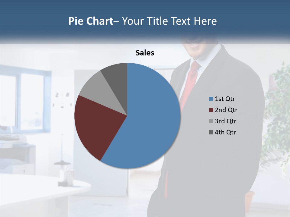 A Man In A Suit Standing In A Room PowerPoint Template