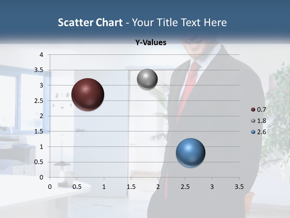 A Man In A Suit Standing In A Room PowerPoint Template