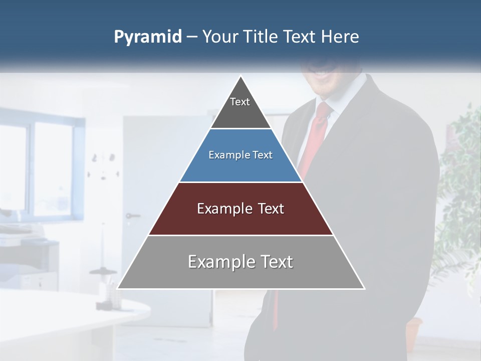 A Man In A Suit Standing In A Room PowerPoint Template
