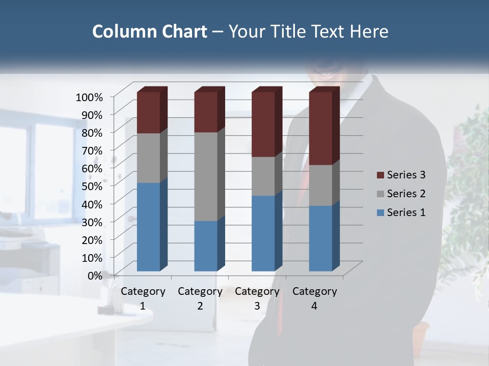 A Man In A Suit Standing In A Room PowerPoint Template