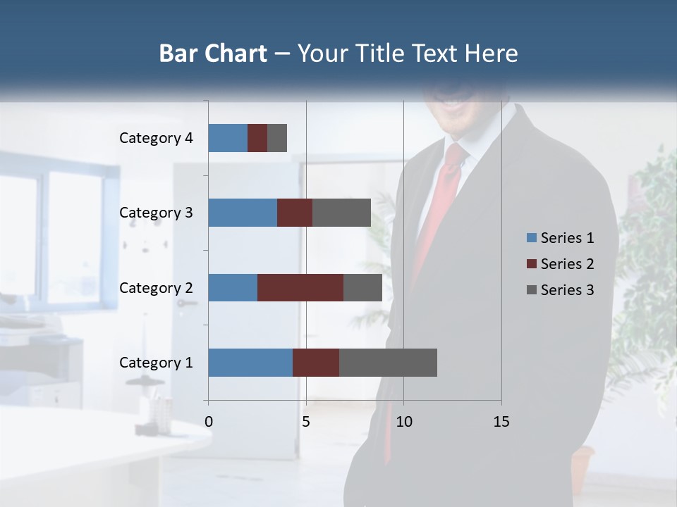 A Man In A Suit Standing In A Room PowerPoint Template