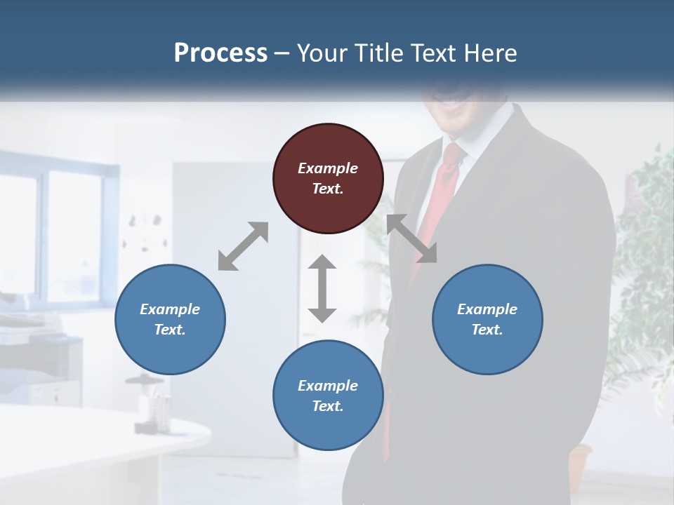 A Man In A Suit Standing In A Room PowerPoint Template