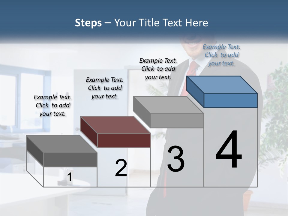 A Man In A Suit Standing In A Room PowerPoint Template