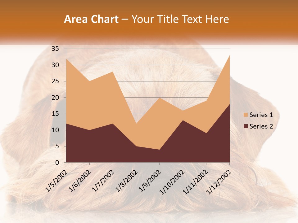 A Small Brown Dog Laying On Top Of A White Floor PowerPoint Template