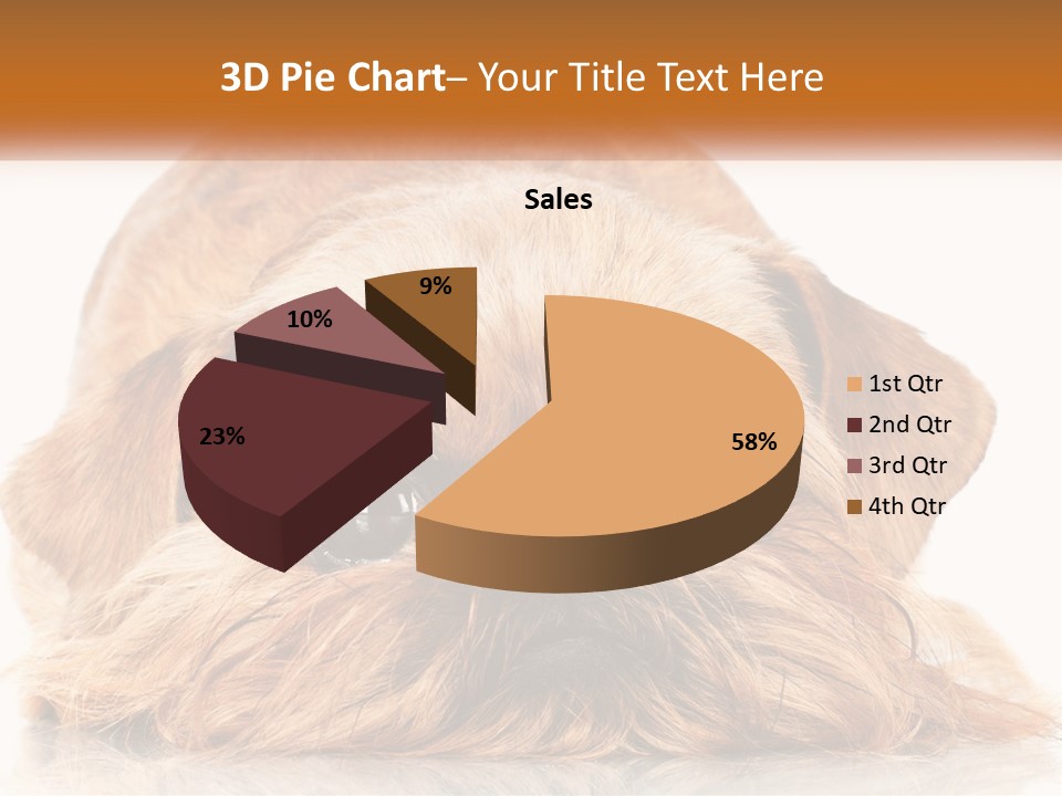 A Small Brown Dog Laying On Top Of A White Floor PowerPoint Template