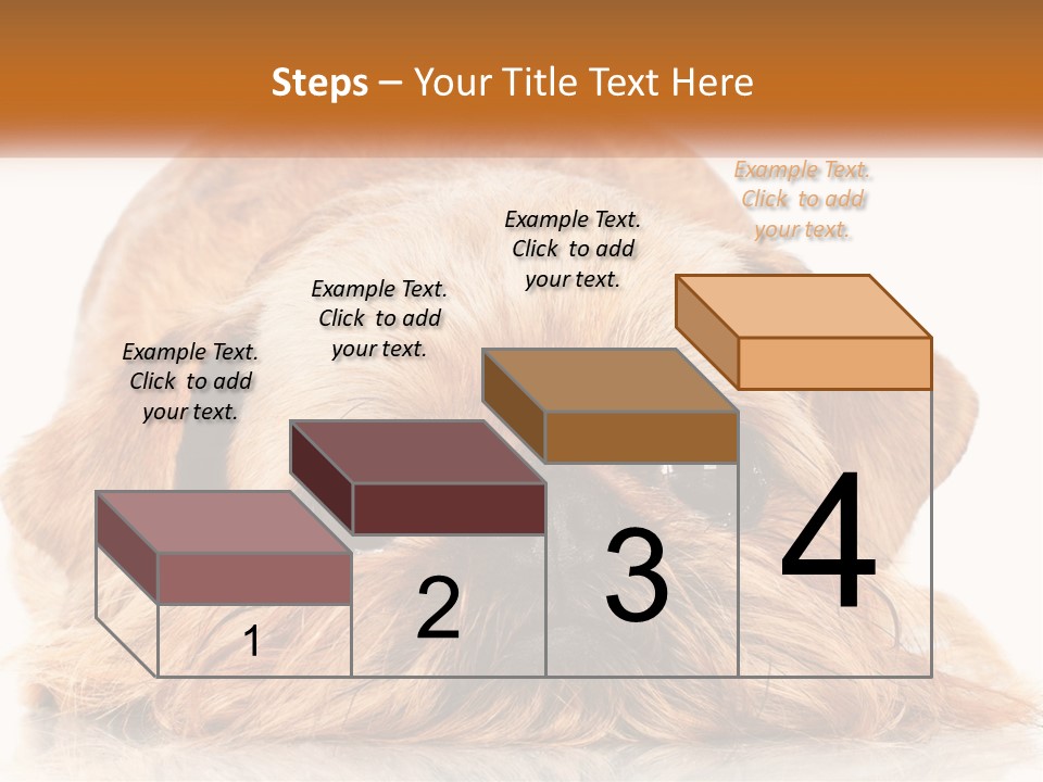 A Small Brown Dog Laying On Top Of A White Floor PowerPoint Template