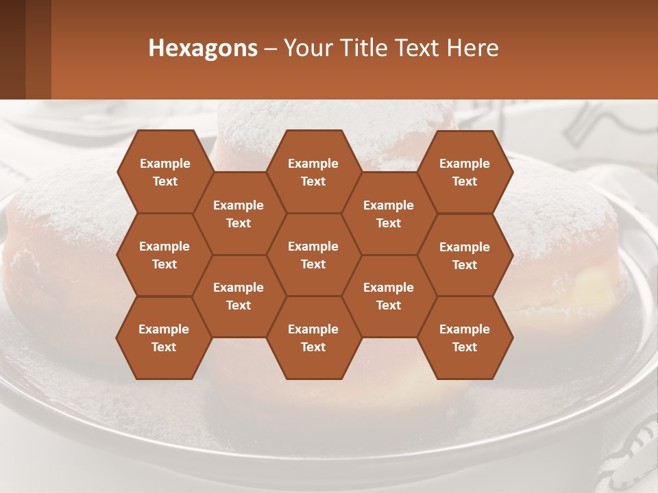 A Group Of Doughnuts Sitting On Top Of A Metal Plate PowerPoint Template