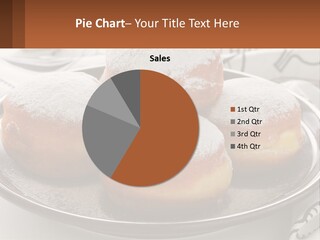 A Group Of Doughnuts Sitting On Top Of A Metal Plate PowerPoint Template