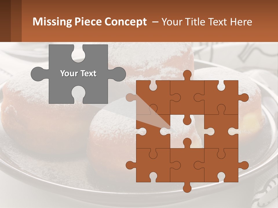 A Group Of Doughnuts Sitting On Top Of A Metal Plate PowerPoint Template