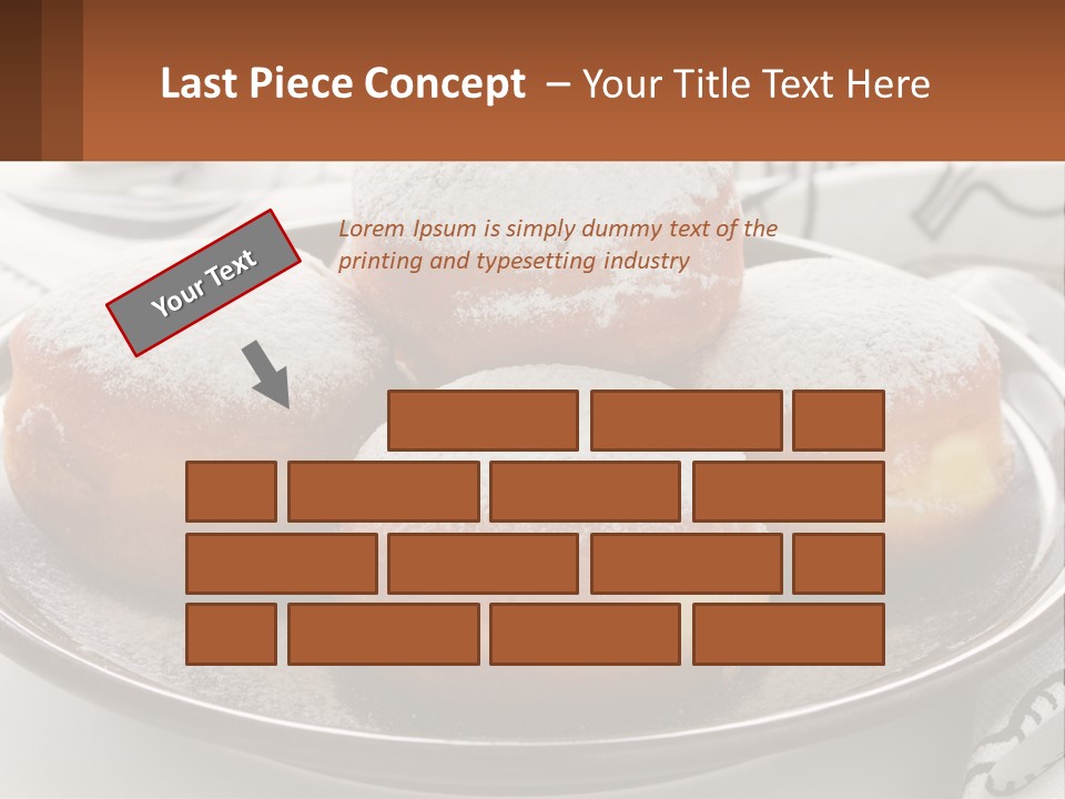A Group Of Doughnuts Sitting On Top Of A Metal Plate PowerPoint Template
