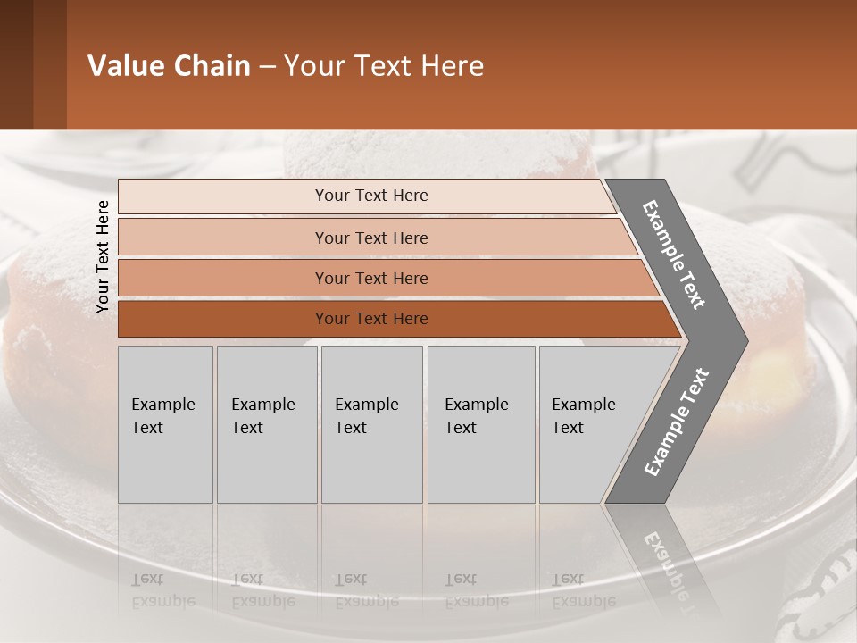 A Group Of Doughnuts Sitting On Top Of A Metal Plate PowerPoint Template