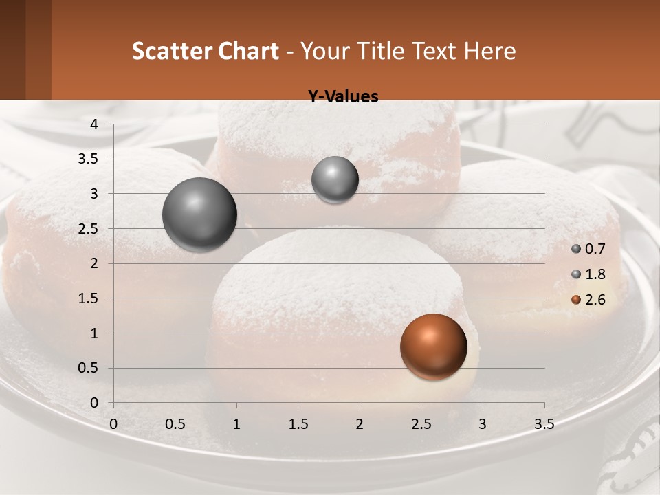 A Group Of Doughnuts Sitting On Top Of A Metal Plate PowerPoint Template