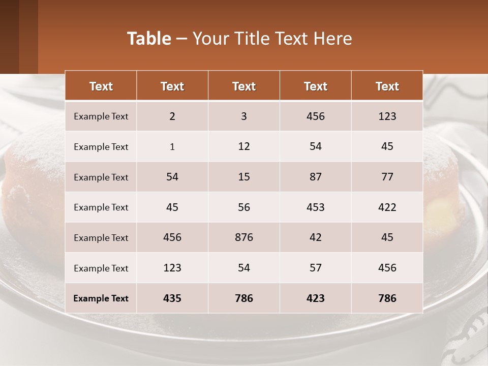 A Group Of Doughnuts Sitting On Top Of A Metal Plate PowerPoint Template