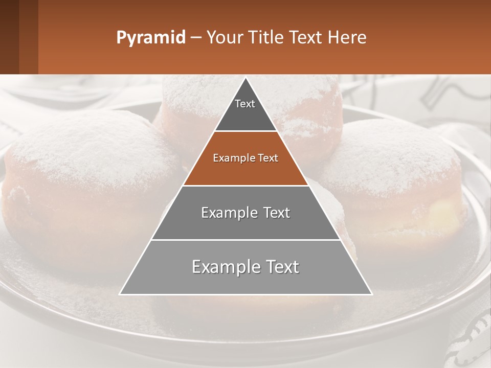 A Group Of Doughnuts Sitting On Top Of A Metal Plate PowerPoint Template