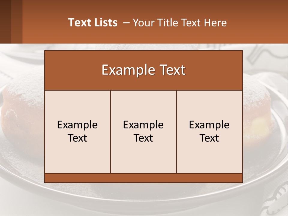 A Group Of Doughnuts Sitting On Top Of A Metal Plate PowerPoint Template
