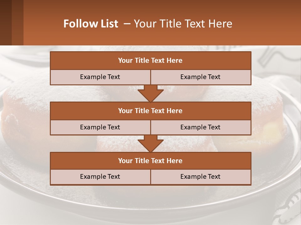 A Group Of Doughnuts Sitting On Top Of A Metal Plate PowerPoint Template