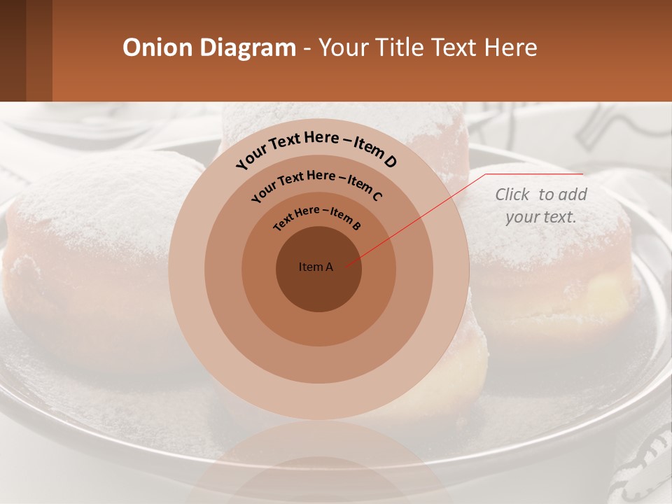 A Group Of Doughnuts Sitting On Top Of A Metal Plate PowerPoint Template