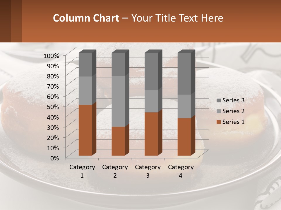 A Group Of Doughnuts Sitting On Top Of A Metal Plate PowerPoint Template