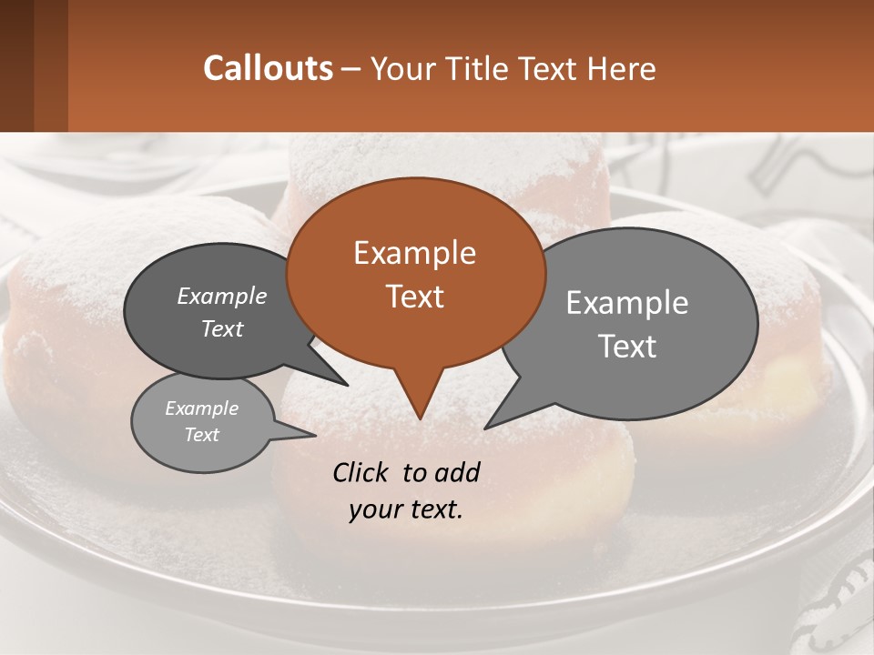 A Group Of Doughnuts Sitting On Top Of A Metal Plate PowerPoint Template
