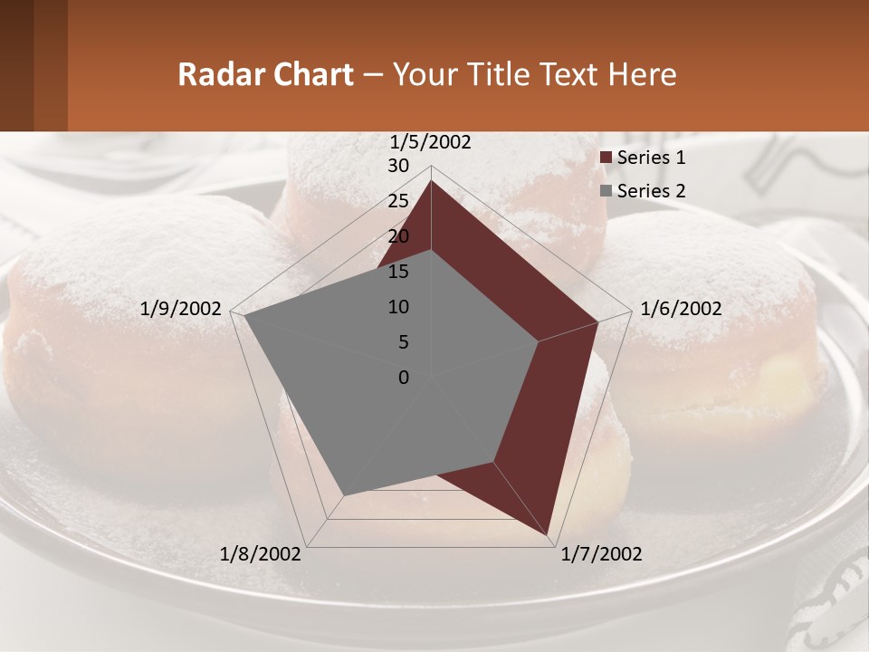 A Group Of Doughnuts Sitting On Top Of A Metal Plate PowerPoint Template
