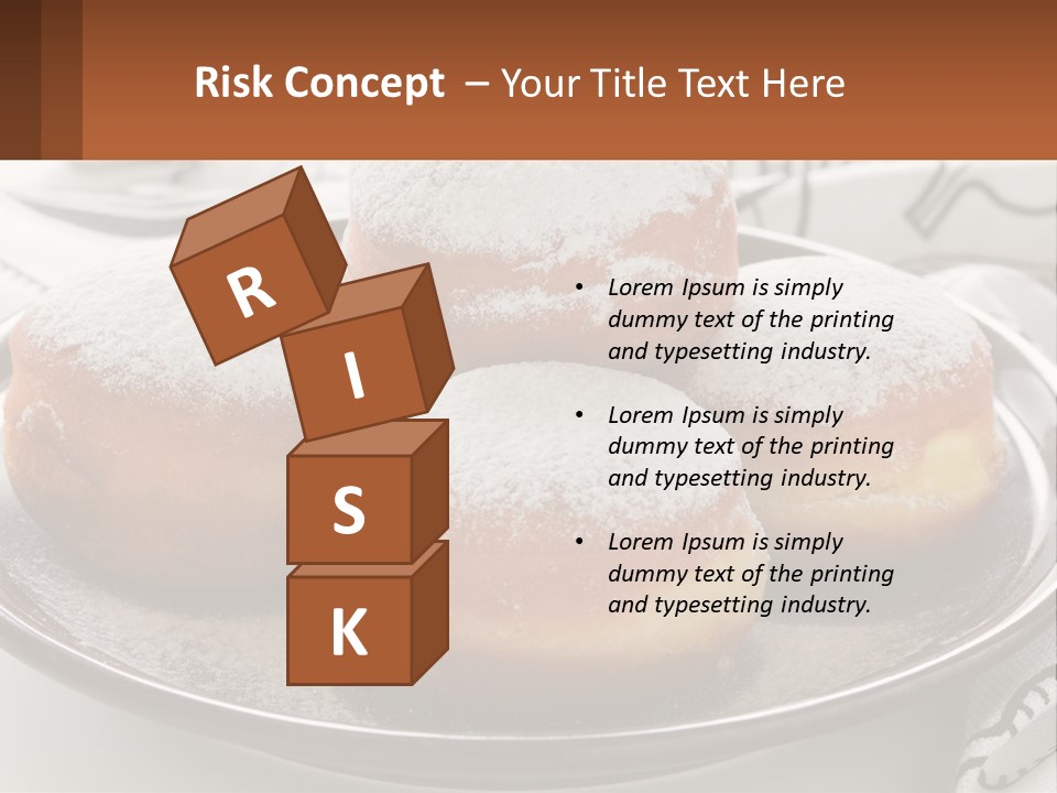 A Group Of Doughnuts Sitting On Top Of A Metal Plate PowerPoint Template