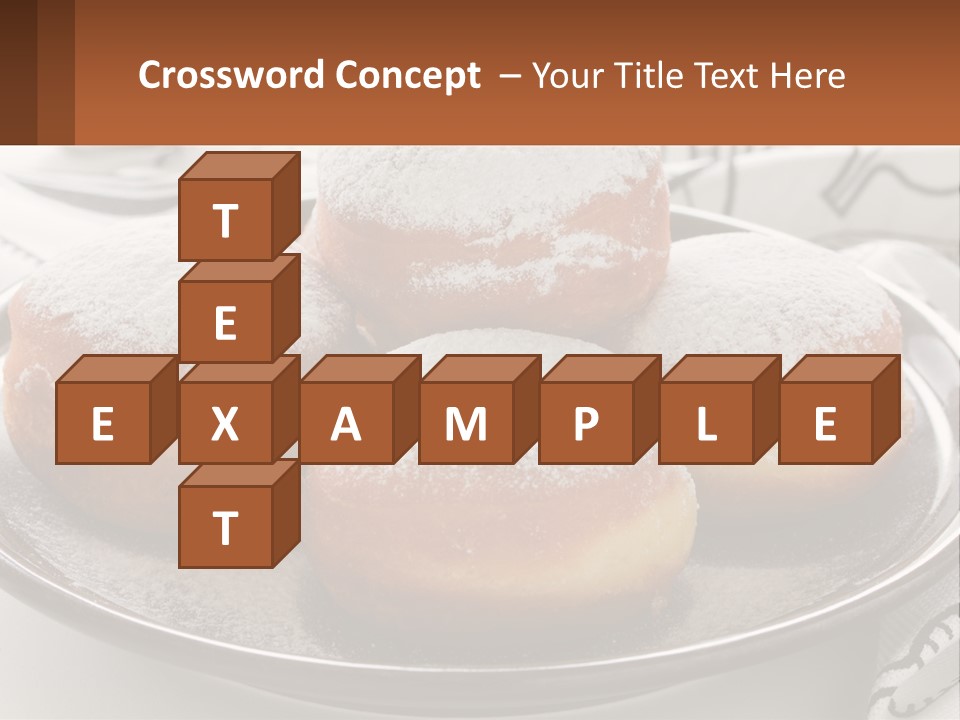 A Group Of Doughnuts Sitting On Top Of A Metal Plate PowerPoint Template