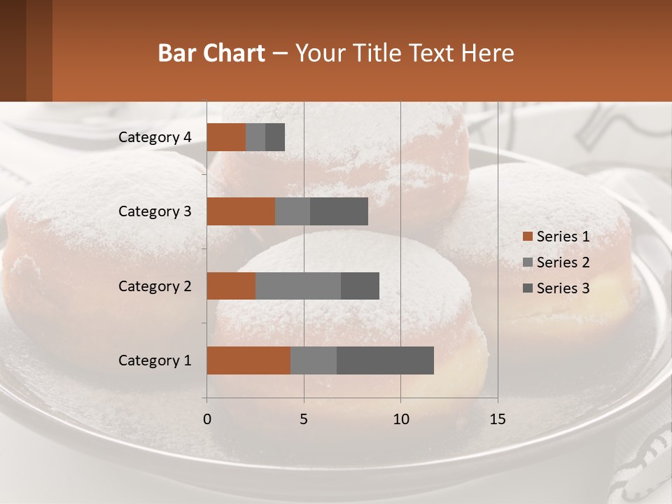 A Group Of Doughnuts Sitting On Top Of A Metal Plate PowerPoint Template