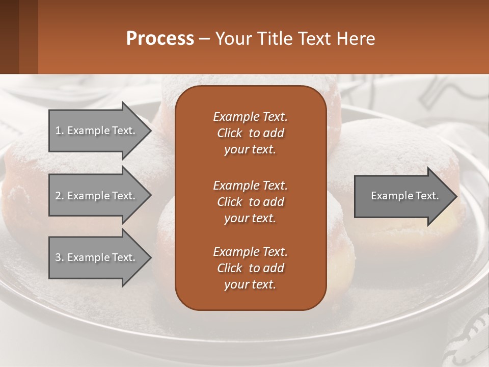 A Group Of Doughnuts Sitting On Top Of A Metal Plate PowerPoint Template