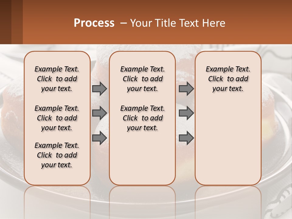 A Group Of Doughnuts Sitting On Top Of A Metal Plate PowerPoint Template