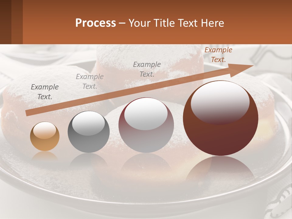 A Group Of Doughnuts Sitting On Top Of A Metal Plate PowerPoint Template