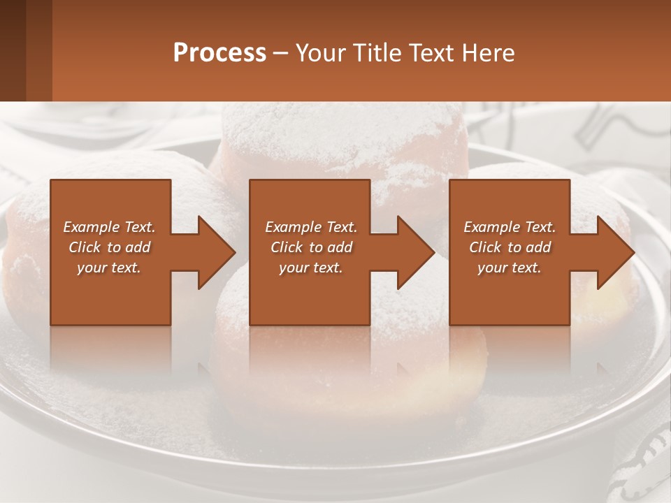 A Group Of Doughnuts Sitting On Top Of A Metal Plate PowerPoint Template