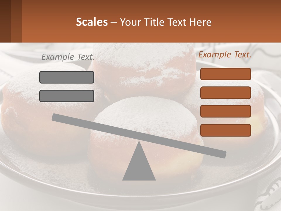 A Group Of Doughnuts Sitting On Top Of A Metal Plate PowerPoint Template