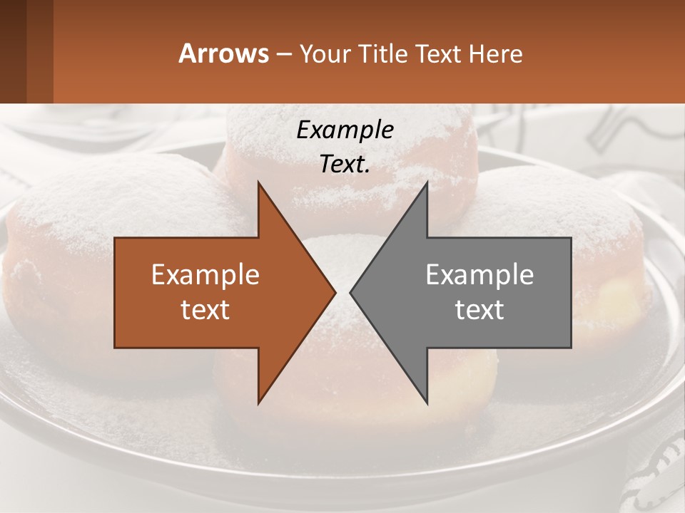 A Group Of Doughnuts Sitting On Top Of A Metal Plate PowerPoint Template