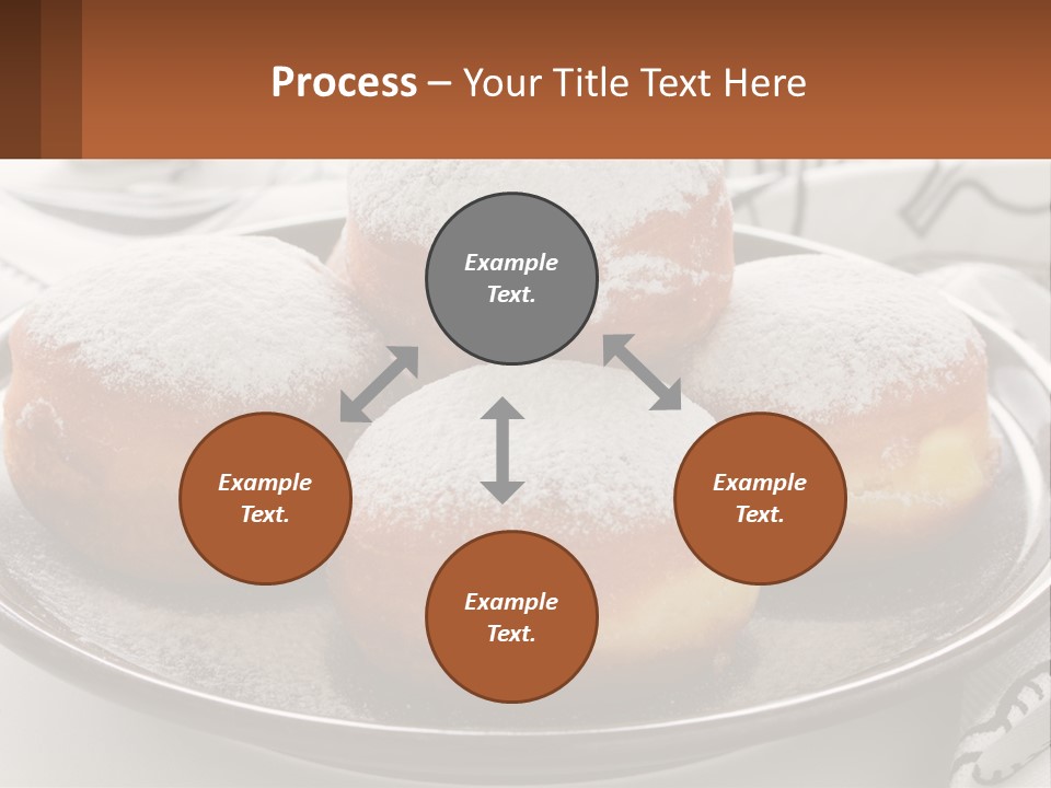 A Group Of Doughnuts Sitting On Top Of A Metal Plate PowerPoint Template