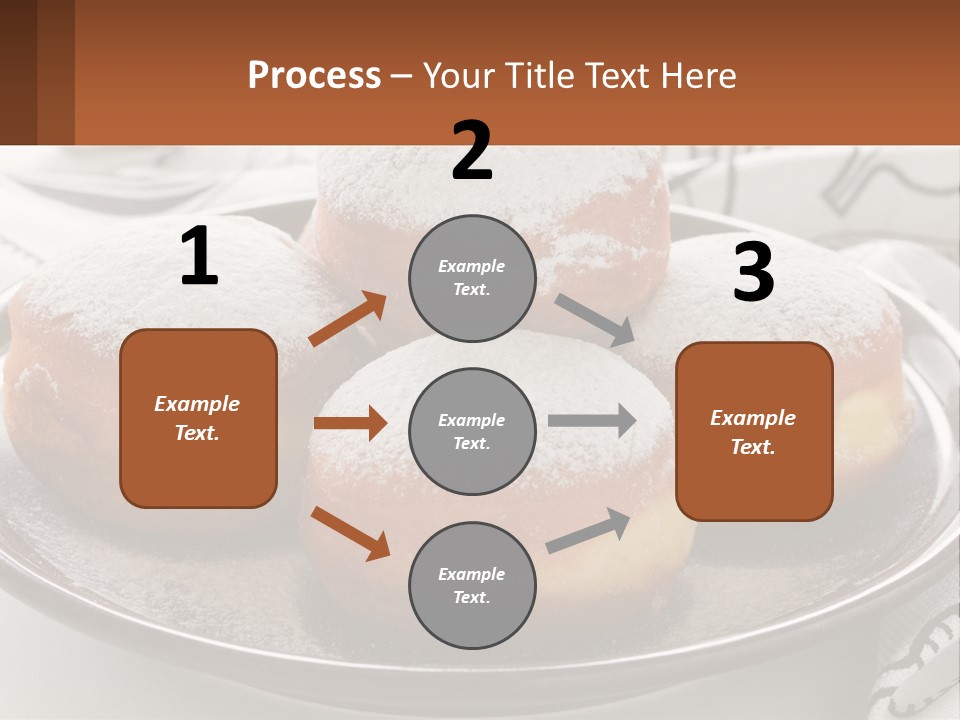 A Group Of Doughnuts Sitting On Top Of A Metal Plate PowerPoint Template