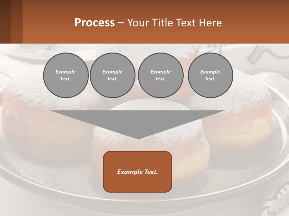 A Group Of Doughnuts Sitting On Top Of A Metal Plate PowerPoint Template