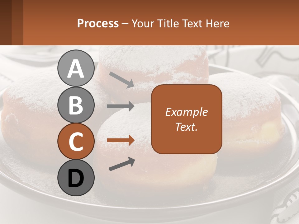 A Group Of Doughnuts Sitting On Top Of A Metal Plate PowerPoint Template