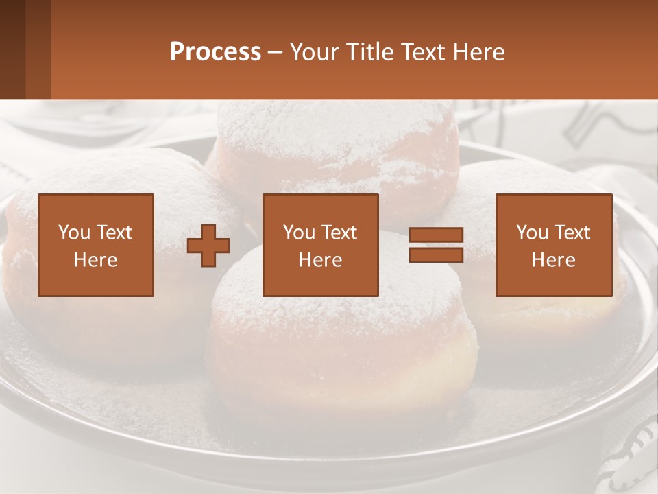 A Group Of Doughnuts Sitting On Top Of A Metal Plate PowerPoint Template