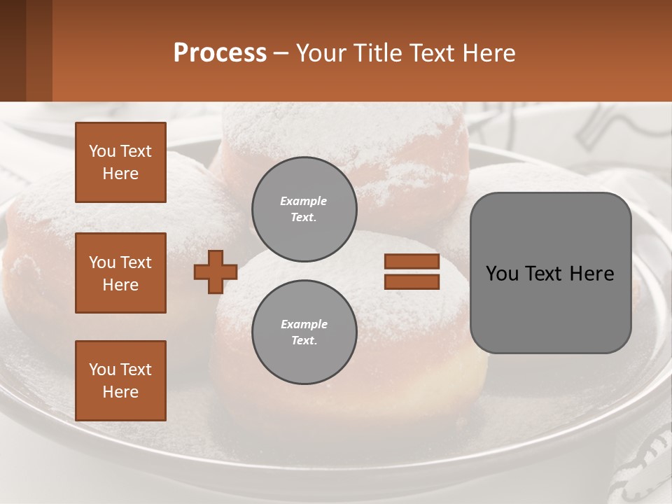 A Group Of Doughnuts Sitting On Top Of A Metal Plate PowerPoint Template