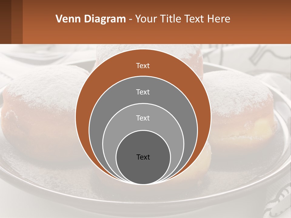 A Group Of Doughnuts Sitting On Top Of A Metal Plate PowerPoint Template