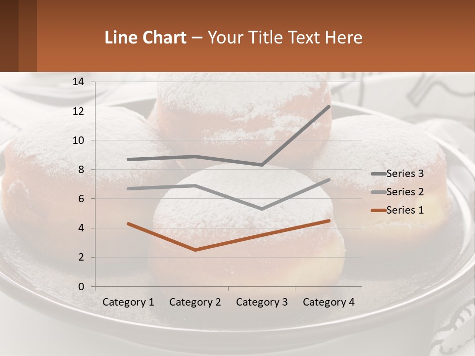 A Group Of Doughnuts Sitting On Top Of A Metal Plate PowerPoint Template