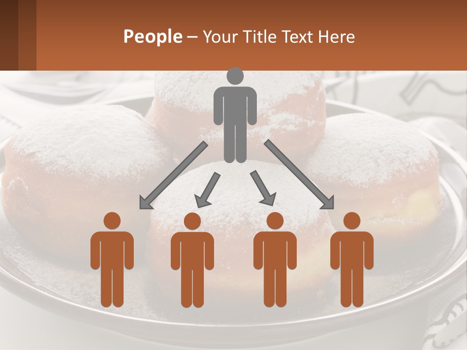 A Group Of Doughnuts Sitting On Top Of A Metal Plate PowerPoint Template