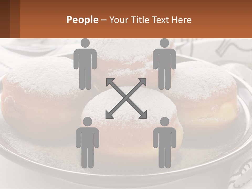 A Group Of Doughnuts Sitting On Top Of A Metal Plate PowerPoint Template