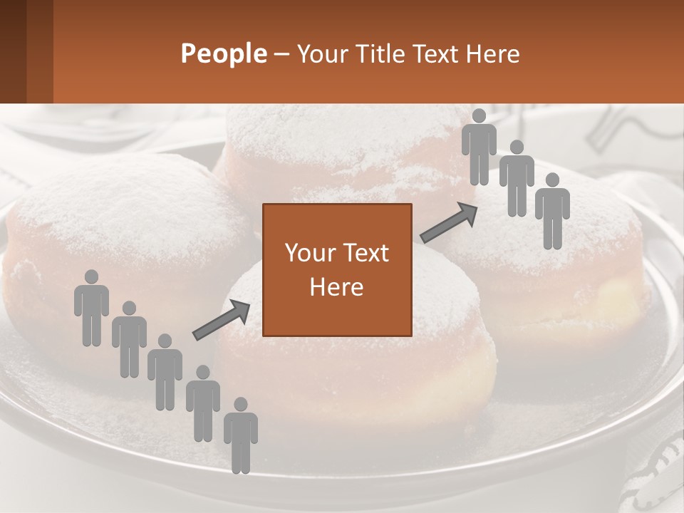 A Group Of Doughnuts Sitting On Top Of A Metal Plate PowerPoint Template