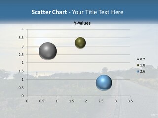 A Road In The Middle Of A Field With A Sky Background PowerPoint Template