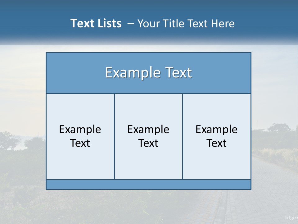A Road In The Middle Of A Field With A Sky Background PowerPoint Template