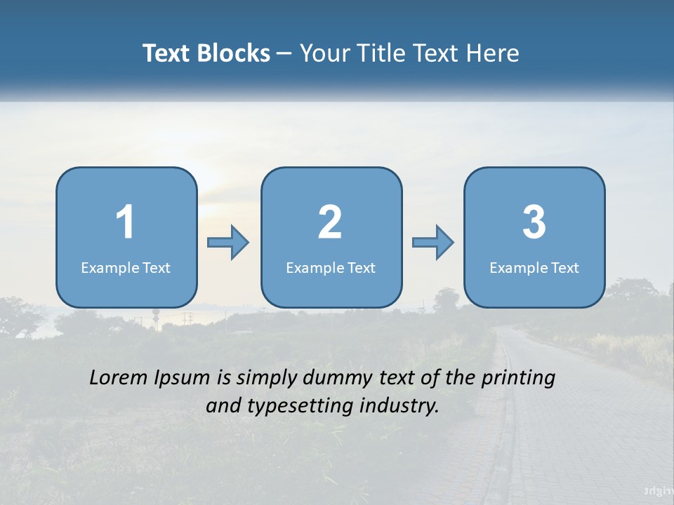 A Road In The Middle Of A Field With A Sky Background PowerPoint Template